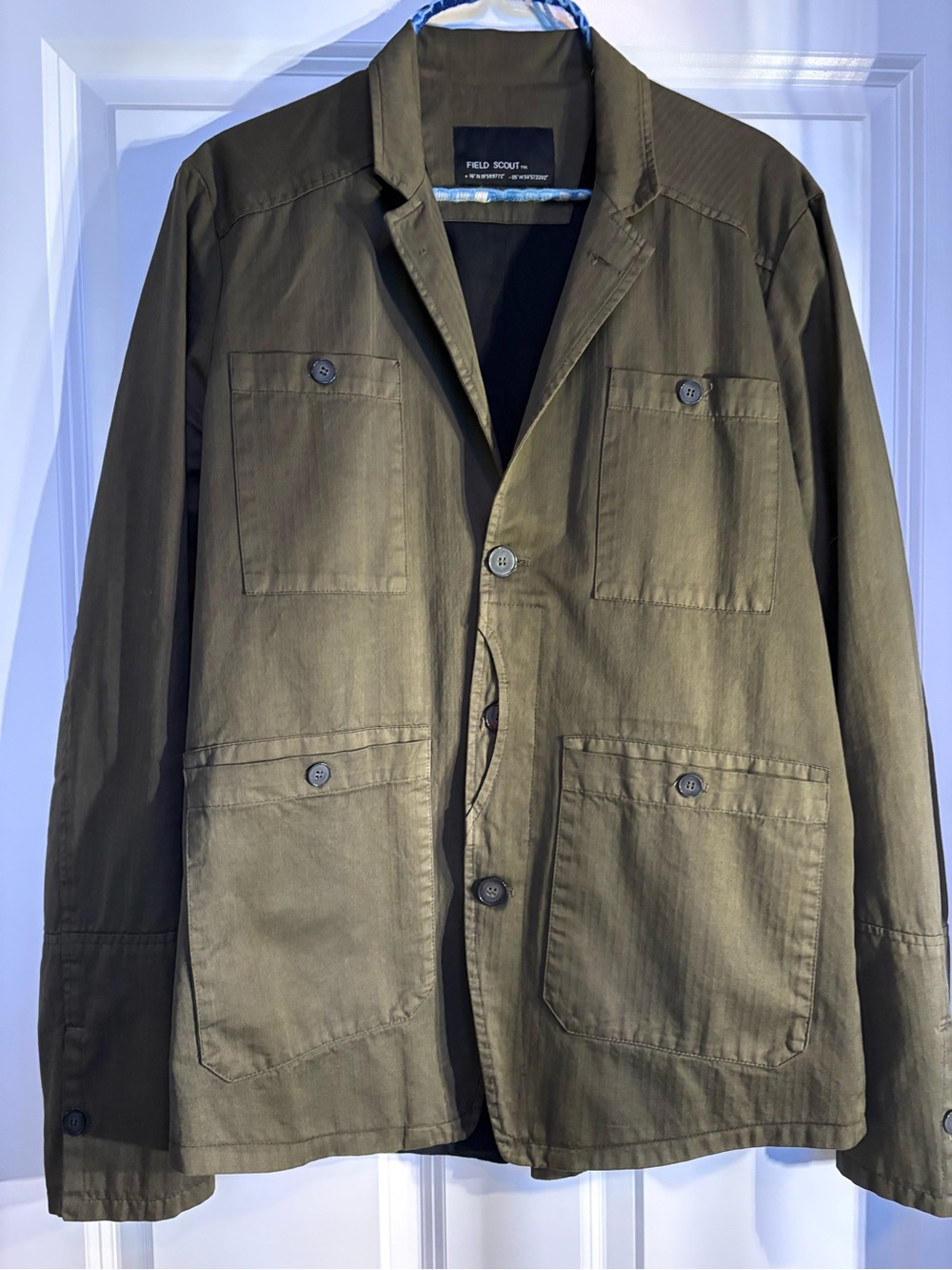 Men's Olive Green Utility Jacket by Field and Scout